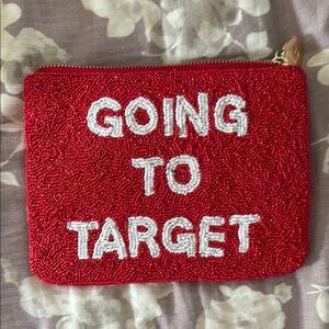 kate spade x Target Red Beaded Clutch